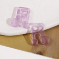 Ciondoli note musicali in resina viola traslucida per orecchini e accessori fai da te - Viola (Stile A)