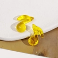 Ciondoli nota musicale in resina giallo brillante per gioielli fai-da-te e accessori capelli - Giallo (Stile B)