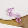 Ciondoli in resina a forma di nota musicale lavanda pastello per orecchini e DIY - Viola (Stile B)
