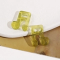 Ciondoli a forma di nota musicale in resina gialla per orecchini e accessori fai-da-te - Verde Oliva (Stile A)