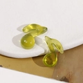 Ciondoli a nota musicale in resina verde oliva traslucida per accessori capelli DIY - Verde Oliva (Stile B)
