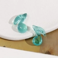 Ciondoli nota musicale in resina ciano per orecchini fai-da-te e accessori per capelli - Verde Lago (Stile B)