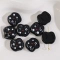 Perle di gatto in acrilico nero lucido per la creazione di orecchini e gioielli fai-da-te - Nero (Lievi Difetti Superficiali)