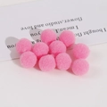 Λεπτομέρεια από ροζ πολυεστερικά pom poms 10mm με μαλακή υφή για χειροποίητες κατασκευές - Ροζ