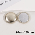 Bottone decorativo dorato da 20mm con trama e base in metallo argento per moda - Stile Tondo Oro