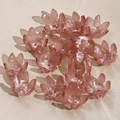 Pétales de fleurs roses translucides pour accessoires de coiffure DIY traditionnels - Fleur Rose Clair (B11-3-13-14)