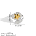 Detailaufnahme eines Seestern-Rings aus Edelstahl in Gold- und Silberoptik, verstellbar - Texturierter Seesternring (JDR2507121-7)