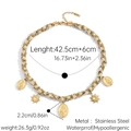 Close-up of stainless steel braided necklace with sun and religious medal pendants - Gold Silver Bicolor Rope Madonna Style (JDN2501201-2)