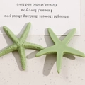 Makrodetail der grasgrünen Seestern Harz DIY Accessoires mit realistischer Textur - Grün