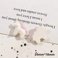 Detail view of 24x18mm unicorn resin charms for DIY hair clips and jewelry making - White Unicorn