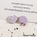 Macro view of purple snail DIY accessories with 19mm by 15mm size dimensions - Purple Snail