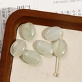 Lichtgroene ovale agaatkralen voor DIY oorbellen en sieraden maken materiaal - Nr. 37 (Lichtgroene doorschijnende ovale stijl) (Nr. 37 één stuk)