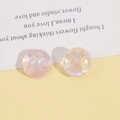 18mm round iridescent resin cabochons with starry glitter effect for DIY jewelry crafts - 18mm Single Piece / Holographic Pink