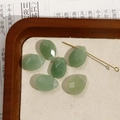 Gefacetteerde groene natuursteen druppelkralen met gouden pin voor DIY sieraden - Nr. 38 (Traanvormige gefacetteerde groene losse kraalstijl) (Nr. 38 één stuk)
