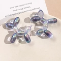 Iridescent purple acrylic balloon dog pendant set for DIY jewelry and accessories - Iridescent Blue Purple