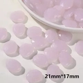 21x17mm light pink translucent acrylic faceted beads for DIY jewelry making - Pink Translucent Faceted (No. 18)