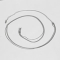 Sleek double-layered silver snake chain and ring waist body chain with lobster clasp - Silver