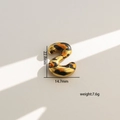 Detalle del colgante de leopardo dorado con medidas de 22,8 mm de alto y peso de 7,6 g - S