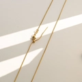 Collar de cadena de serpiente chapado en oro con cierre ajustable para mujer - Cadena serpiente