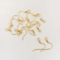 DIY jewelry earring hooks in gold-plated 925 sterling silver with S925 hallmark stamp - 18K Gold Plated
