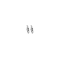 Minimalist high-polished S925 sterling silver hoop earrings with secure clasp closure - Size 30 / Silver