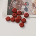 DIY rote Marmor-Harzperlen mit dunkler Adertextur für die Schmuckherstellung - 10mm / Dunkelbraun
