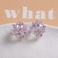 Iridescent purple sea urchin beads for DIY jewelry with translucent finish and spikes - Iridescent Light Purple