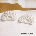 Primo piano di eleganti accessori per gioielli fai-da-te a ventaglio 31mm*21mm - Accessorio a Forma di Ventaglio (19#)