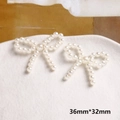 Dettaglio di fiocchi di perle fatti a mano 36mm*32mm per creazione gioielli - Stile Fiocco Francese (16#)