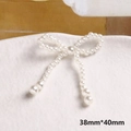 Ciondolo a fiocco di perle 38x40mm per creazione di gioielli fai-da-te e hobby - Stile Fiocco Intrecciato (30#)