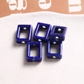 Perles rectangulaires en céramique bleu foncé brillant pour création de bijoux DIY - 1 Pièce / Bleu (26#)