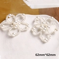 Vista macro di ciondoli a fiore con perle da 62mm per accessori gioielli fai-da-te - Stile Fiore a Cinque Petali Grande (20#)
