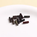 Detailopname van natuurstenen cilinderkralen met marmeren textuur voor DIY-sieraden - Drakenbloed Gemengde Kolomstijl (6)