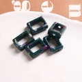 Perles rectangulaires en résine marbrée verte pour création de bijoux DIY lot de 5 - 1 Pièce / Vert (37#)