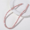 Handmade DIY jewelry materials: Pink 6mm oval tube-shaped natural stone beads strands - Pink Opal (I10-4-48)