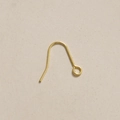 Ganchos para pendientes de cobre chapados en oro de 18K para creación de joyería DIY - Estilo de Gancho Simple (1#)