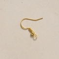 Ganchos de pendientes en plata S925 bañada en oro 18K con bola para creación de joyas DIY - Estilo Clásico de Resorte y Bola (3#)