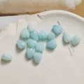 Light blue tulip bead charm for DIY jewelry making with delicate vertical texture - Tulip Flower Bud (15#) / 1 Piece / Sky Blue