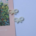 Mini ciondoli per scarpe e accessori nail art con fiocchi di perle stile vintage - Stile Fiocco con Perle