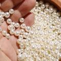 Hoogglanzende witte 6mm imitatieparels voor DIY-sieraden maken en handgemaakte projecten - Parelwit (81# Parel) / 1 Stuk/Verpakking (6mm)