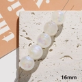 16mm iridescent mermaid pearl beads in pearlescent white for DIY jewelry making - 16mm (1 Piece)