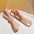 Haarklammern mit rosa Schleife und elegantem Marmormuster für vielseitiges Styling - Rosa