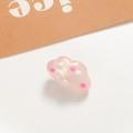 Detalle de cuenta de nube rosa con puntos para accesorios de llaveros hechos a mano - Estilo Nube / Rosa
