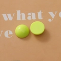 Flatback fluorescent yellow resin cabochons for DIY phone cases and jewelry making - Fruit Green