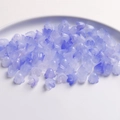 Light purple gradient acrylic bell orchid flower beads with a matte translucent finish - 3# Light Blue