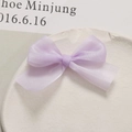 Delicaat lavendel organza gaas strik accessoire voor DIY kinderhaarspelden - Klein Paars