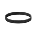 Bracciale punk hip-hop da uomo in acciaio al titanio nero con numeri romani incisi - Bracciale Numeri Romani / Nero