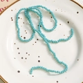 Strand of sky blue faceted beads for DIY jewelry and beaded accessories making - 1 Piece / Lake Green