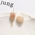 Macro shot of macaron pink tulip-shaped resin beads for DIY jewelry and hair accessories - Tulip Bud (66#) / 1 Piece / Beige Coffee