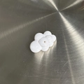 Ciondolo a fulmine in acrilico bianco minimalista per orecchini e creazione di gioielli - Nuvola Bianca Solida (shandian424) / Bianco Solido